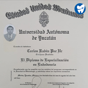 Dr. Carlos Ruben's certificates