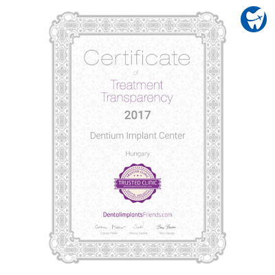Treatment transparency certificate