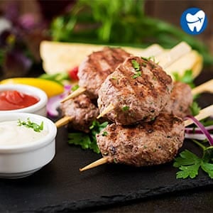 Appetizing kofta kebab