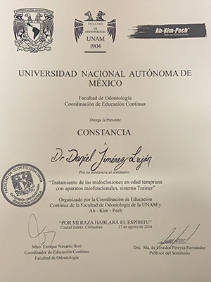 Dr Daniel | Certificate