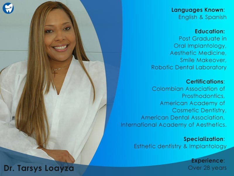 Dr. Tarsys Loayza | Dentist | Cartagena