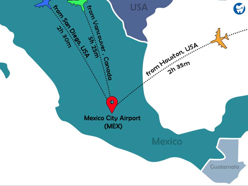 Flight route | Mexico City, Mexico