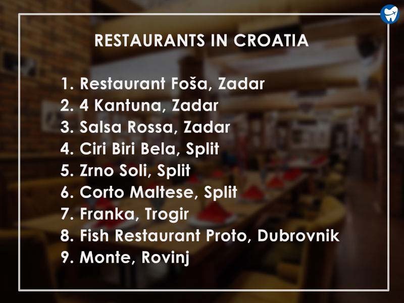 Restaurants in Croatia