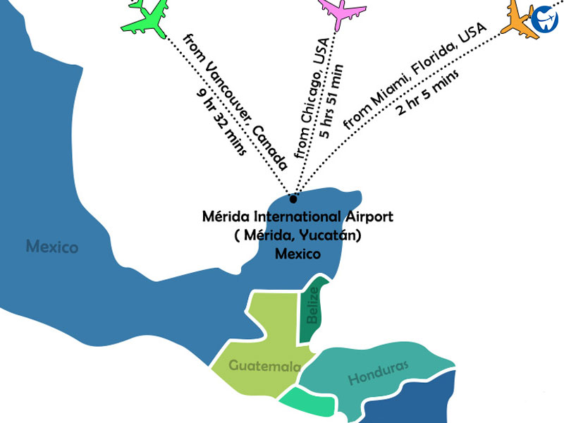 Merida flight map