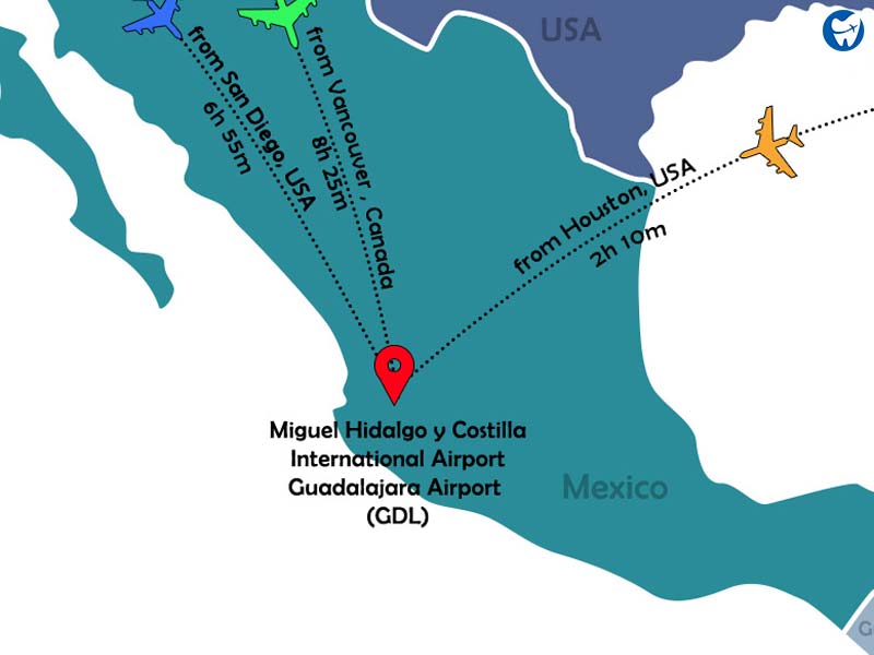 Flights from Various Destinations to Guadalajara Airport GDL