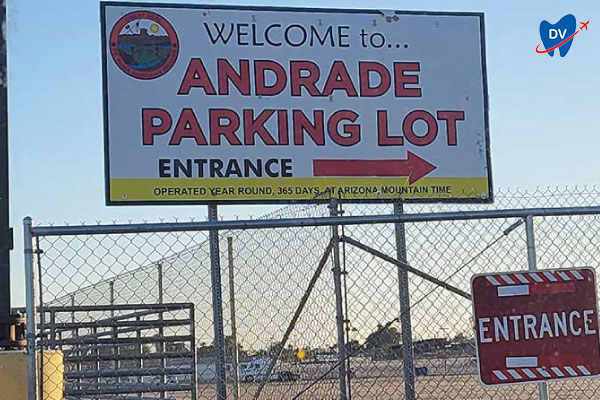Parking Lot at Andrade port