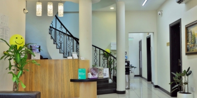Reception Lobby Inside Solanki Dental Center